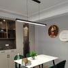 Minimalist Dining Room Chandelier Modern Long Strip Dining Table Luxury Bar Office Light Cocina Accessories Kitchen Island Lamp