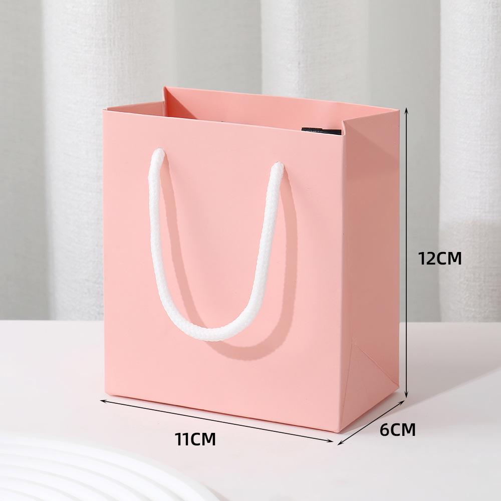 Elegant Solid Color Jewelry Gift Bag - Thickened Festival Handbag for Exquisite Jewelry Storage