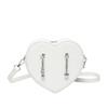 Pu Heartshaped Crossbody Bag With Crocodile Pattern For Daily Use