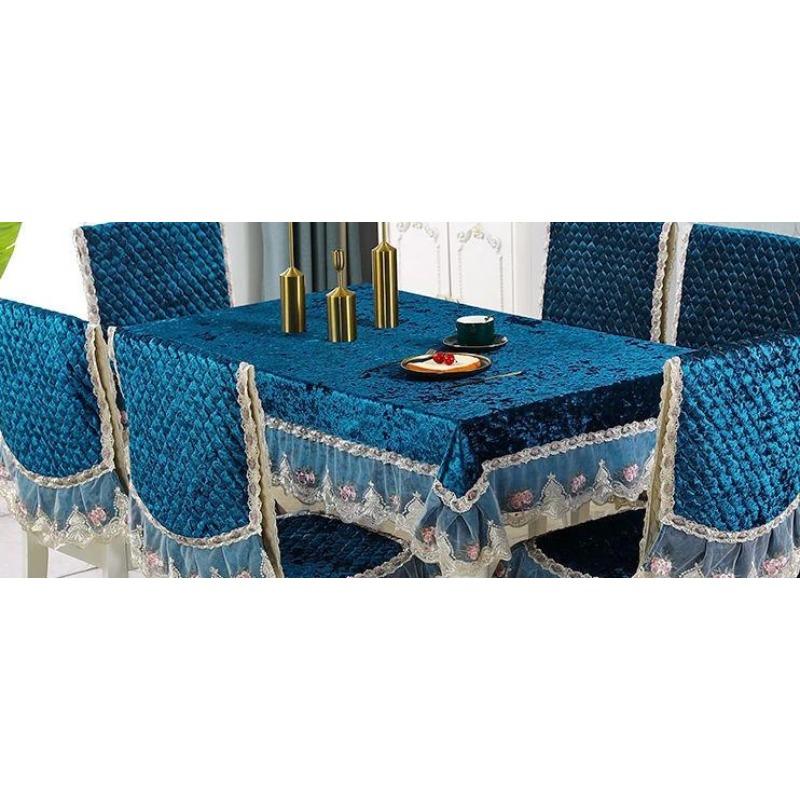 LaceTable cloth Dining Chair Cushion Set Cover European-Style Light Luxury Table Cover Home Spandex Chair Cover Wedding Decore