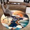1pc Haikyuu Kageyama Tobio Volleyball Anime Design Round Carpet - Office Chair Mat