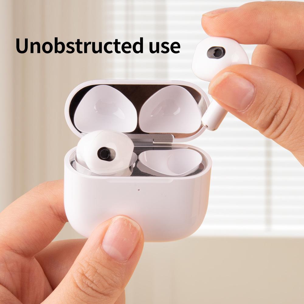 AirPods 4 Metal Sticker Protective Cover Film