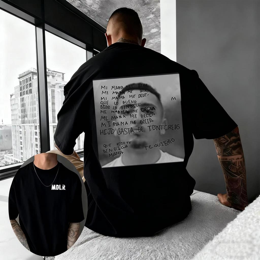 Mens Tshirt Featuring Morad MDLR Tour Album Design Loose Fit Casual Unisex Streetwear Top Graphic T Shirts Vintage T Shirt