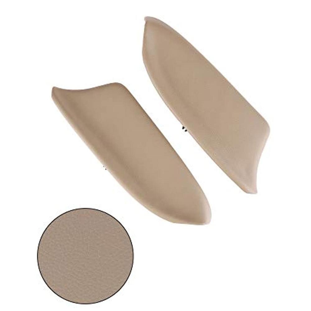Pair Beige Front Door Panels Armrest Cover Skin For Honda Accord Sedan 2008-2012