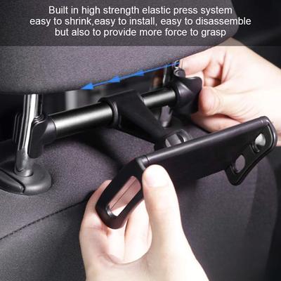 1PC Car Tablet Phone Holder Seat Back Adjustable Convenient Stand Car Ipad Holder For Headrest Rotation Mobile Phone Mount Support