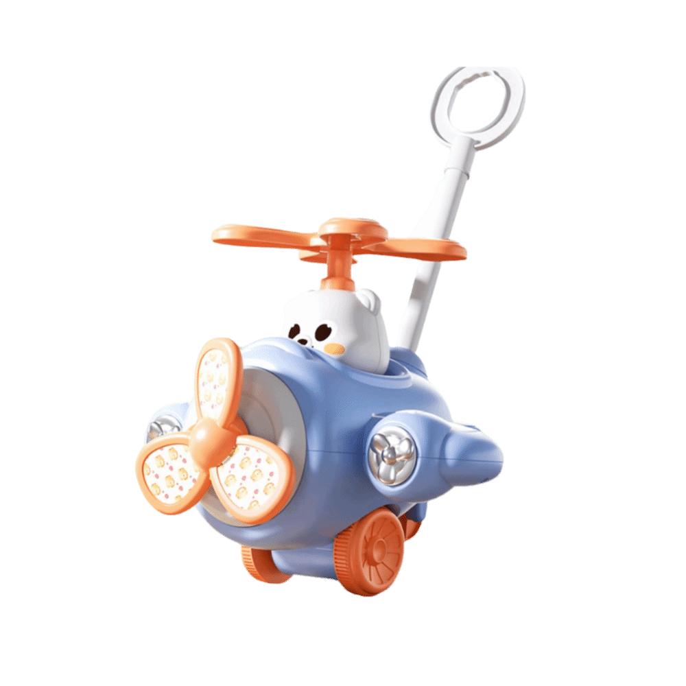 New Children s Hand Push Airplane Bell Interactive Walker Gifts Interactive Baby Walker  Girls