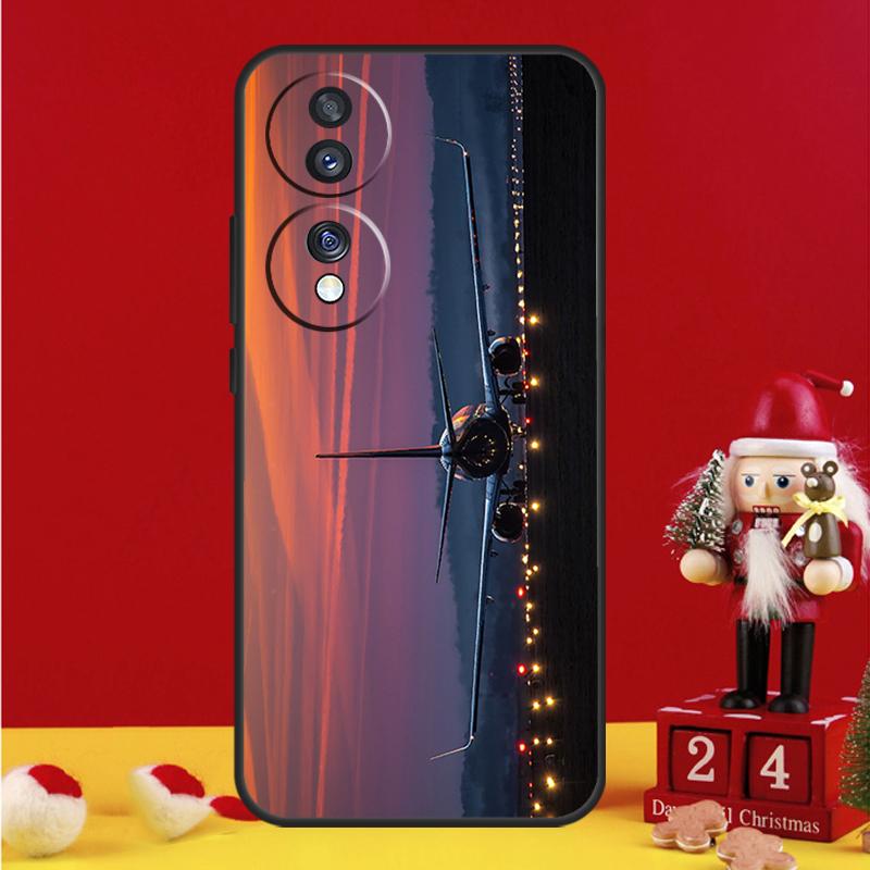Airplane Plane Aircraft Case For Honor Magic 8 5 6 7 Lite Honor Win X9b X9c X9a X8c X8b 50 70 90 200 400 Pro Cover