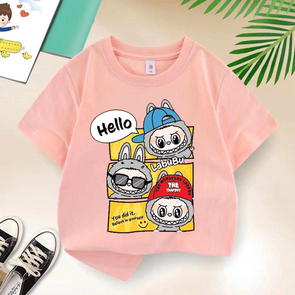 Children's Casual Cotton T-shirt Cartoon Anime Graphics Comfortable Clothes