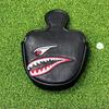 Golf Putter Cover Dustproof Velvet Lining Wear Resistant Exquisite Pattern Waterproof Faux Leather Golf Club Head Cover Golf Putter Protector