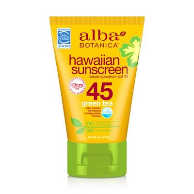 Crème solaire hawaïenne SPF 45 au thé vert, 113 g