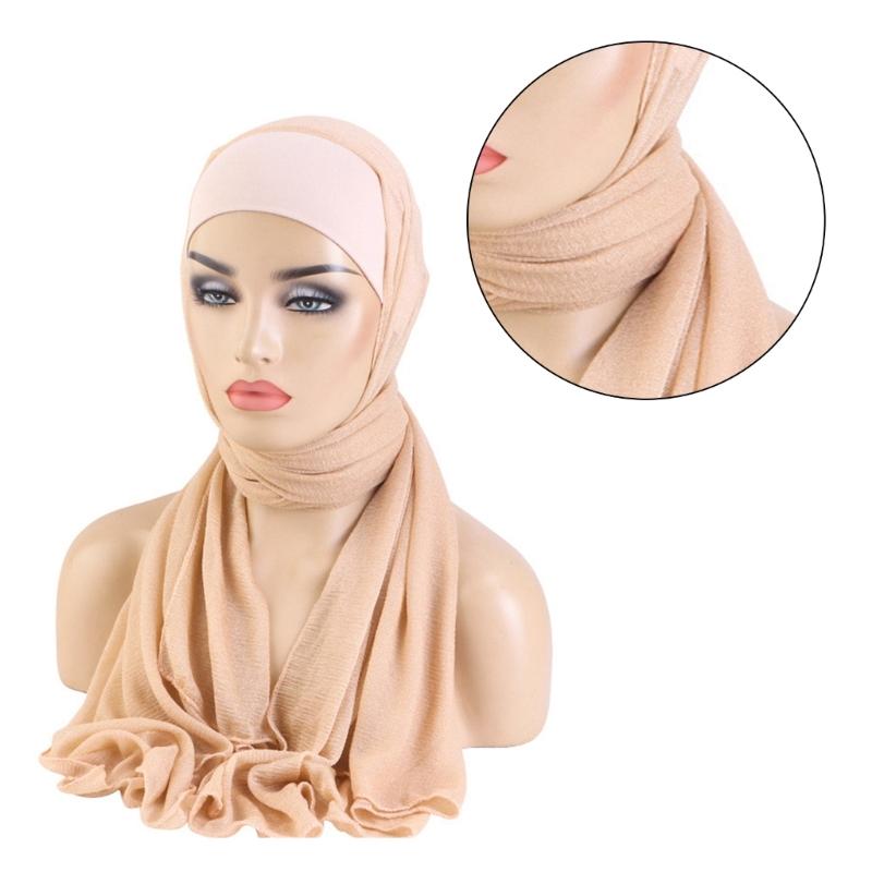 Fashionable Headwrap for Women Practical for Any Season Women Hijab with Shawl