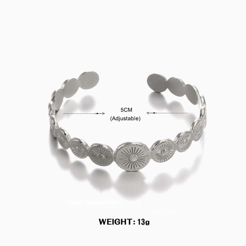 

Браслет-манжета з нержавіючої сталі для жінок, вінтажний золотистий колір, геометричний, регульований браслет-манжета, ювелірний подарунок, новий