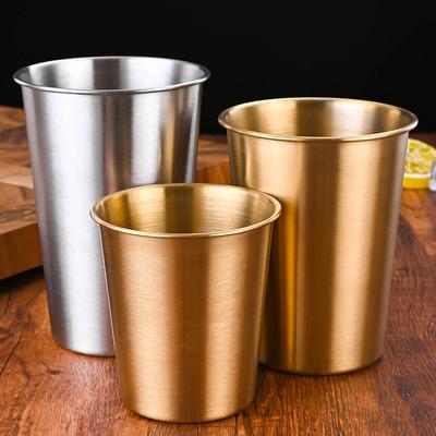 240-500ml Nerezový pivný pohár Hrnček na pitie Pre kempovanie Dovolenku Piknik Kávu