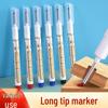 20mm Long Tip Oil-Based Waterproof White Marker for Construction - Scratch-Resistant, Deep Hole Marking, Non-Fading.