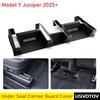 For Tesla Model Y Juniper 2025 2056 Under Seat Corner Guard Seat Slide Rail Protector Cover Anti-Kick Decor Flocking Accessories
