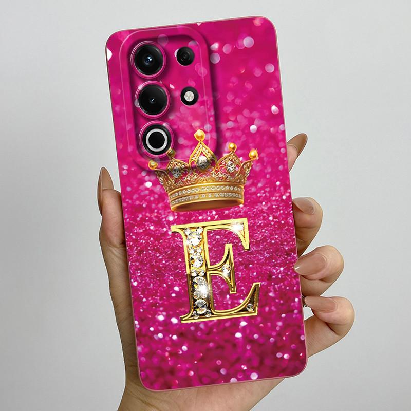 For itel S25 Ultra Case S686LN Luxury Crown Letters Matte Soft Silicone Protective Back Cover for ItelS25 S 25 Ultra 5G Fundas