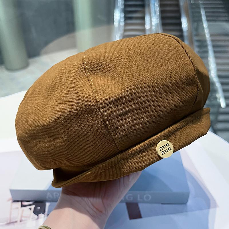 Neue Baskenmütze Kinder Frühling und Herbst vielseitig Gesicht klein achteckiger Hut schlichte Malermütze literarisch und retro