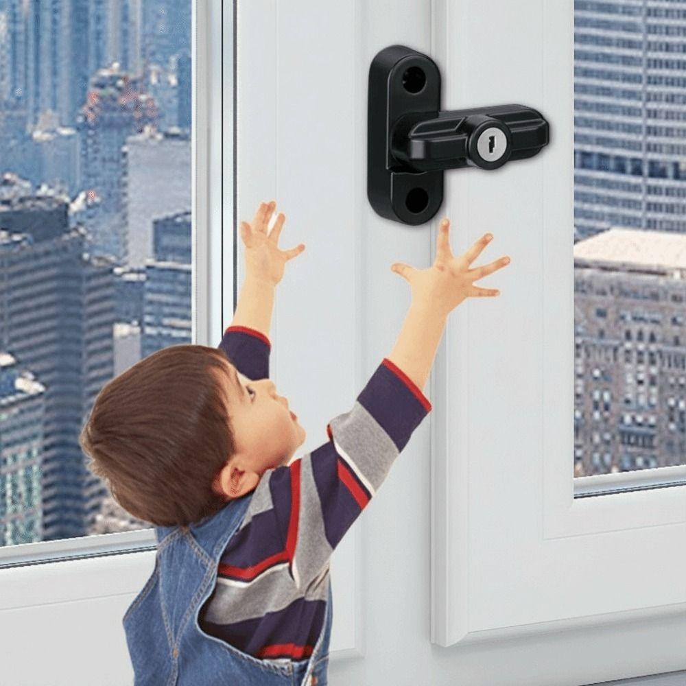 With Key Security Restrictor Lock Zinc Alloy Safety Locks Lock Buckle T-Lock  Home Security