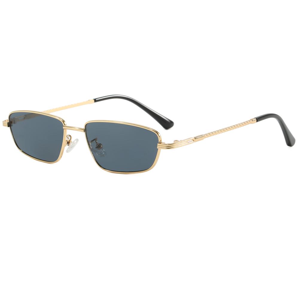 Superhot Eyewear 24611 Fashion 2025 Rectangle Y2K Metal Lightweight UV400 Sunglasses C1