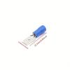 100pcs 50pairs 6.3mm 16 14AWG Female Male Electrical Wiring Connector Insulated Crimp Terminal Spade Blue