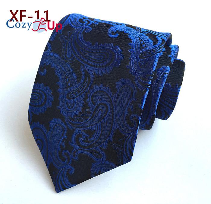 Cozy Up 3.15"(8cm) Fashion Striped PaisleyTies Men Plaid Flower Necktie for Wedding