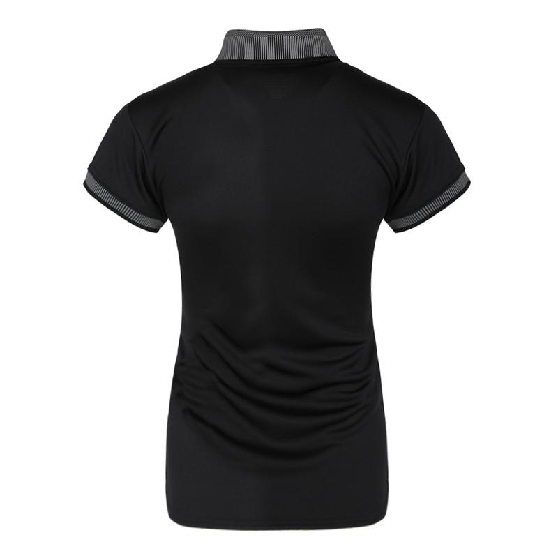 Adidas Club Comfortable Soft Skin-Friendly Short Sleeve Polo Shirt Women Tops Black DW8688
