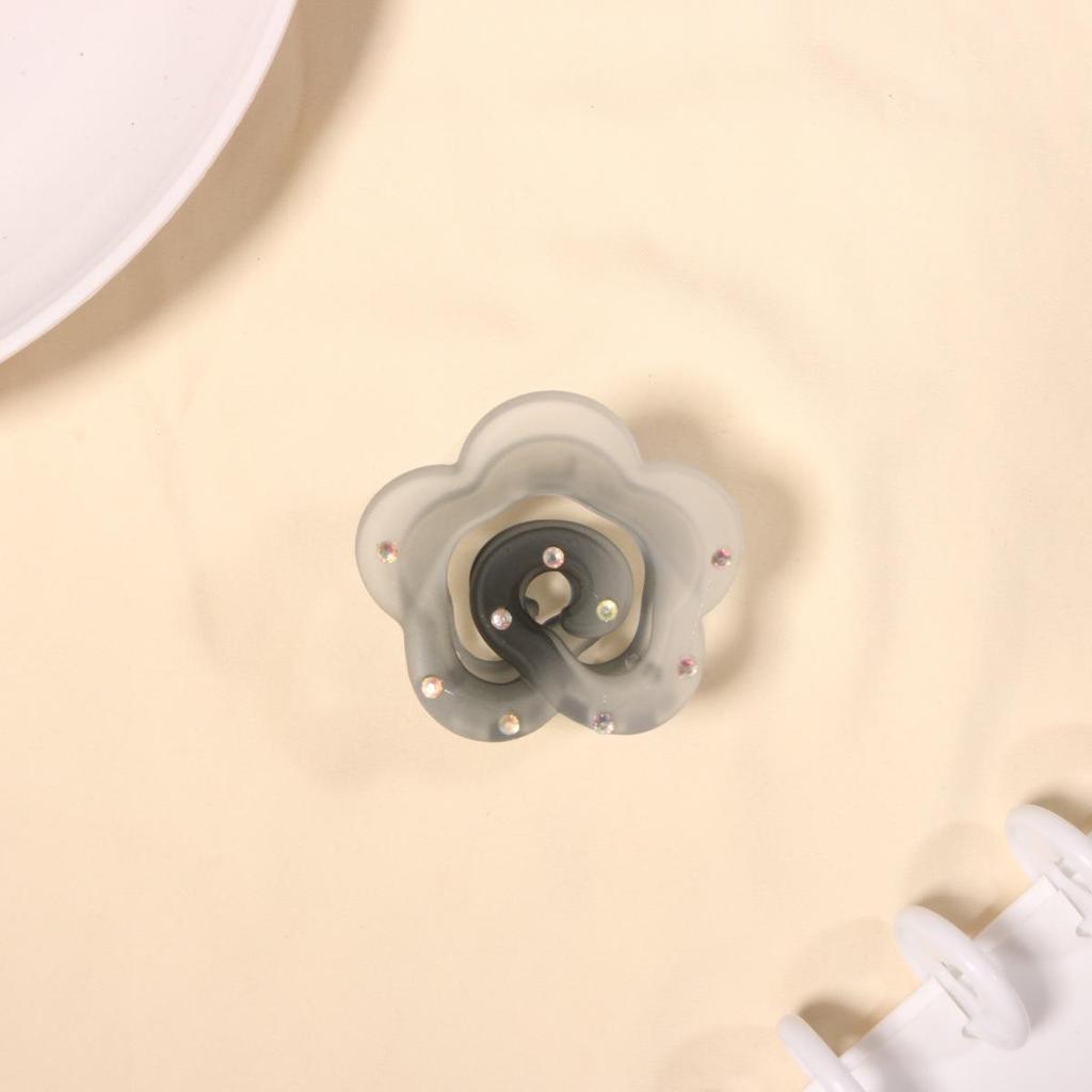 Dopamine Rose Hair Claw: Large, Korean Style Summer Clip for Thick Hair.