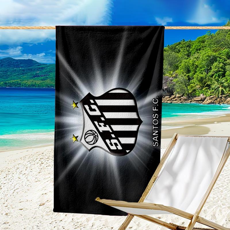 Strandtuch mit aufgedrucktem FC-Wappen, superweiche Mikrofaser, perfektes Geschenk zum Geburtstag, für Pool, Strand, Reisen, für Familie und Freunde