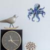 BESPORTBLE Octopus Wall Decor: 2pcs Metal Octopus Wall Decoration, Beach Wall Art Sea Life, Nautical Home Hanging Sculpture Decoration Craft for