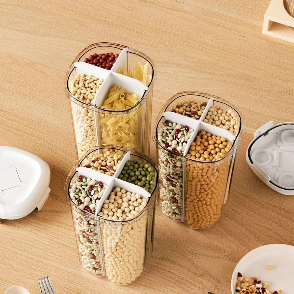 Large Capacity Cereal Grain Dispenser Sealed Food Storage Box Grain Storage Container  Kitchen
