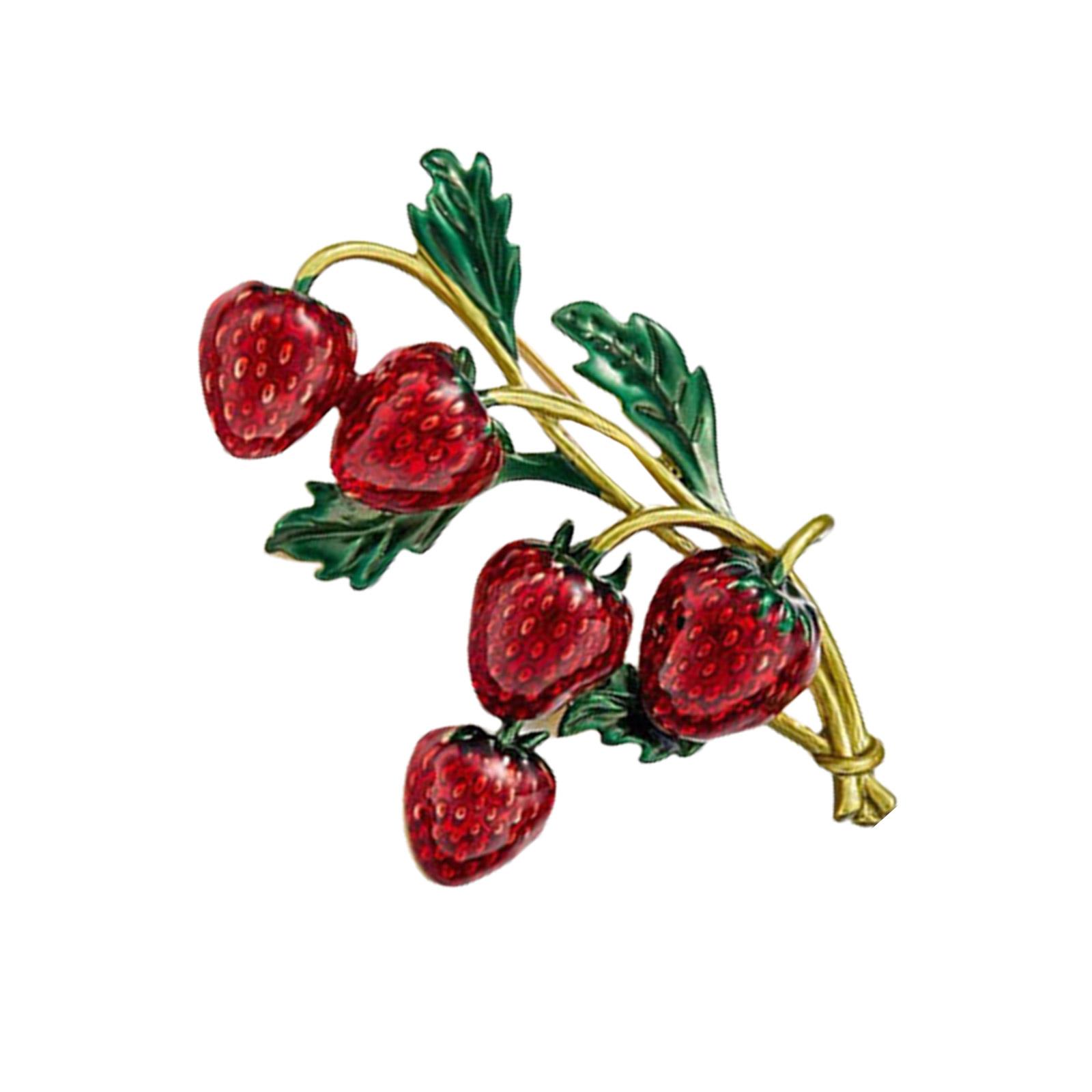 

Многоцелевая Забавная Изысканная Брошь Клубника Элегантные Дизайны Портативный Модный Аксессуар для Исполнителей Повседневные Наряды T1