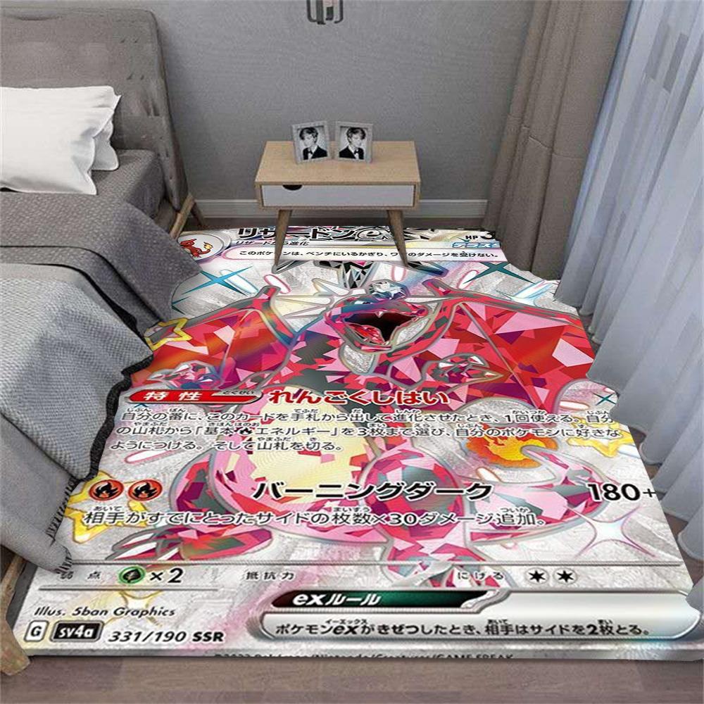  Japanese Game Card Pattern Carpet for Living Room Decor Bedroom Bedside Leisure Area Floor Mats Welcome Rug Gift