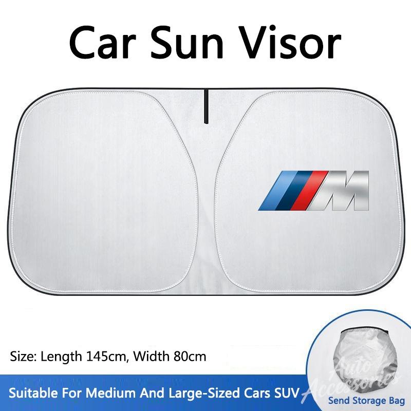 Car Sun Visor Folding Sunscreen Front Windshield Cover For BMW M E34 E36 E60 E90 E46 F10 F20 X5 M3 M5 M6 E71 Accessories Sticker