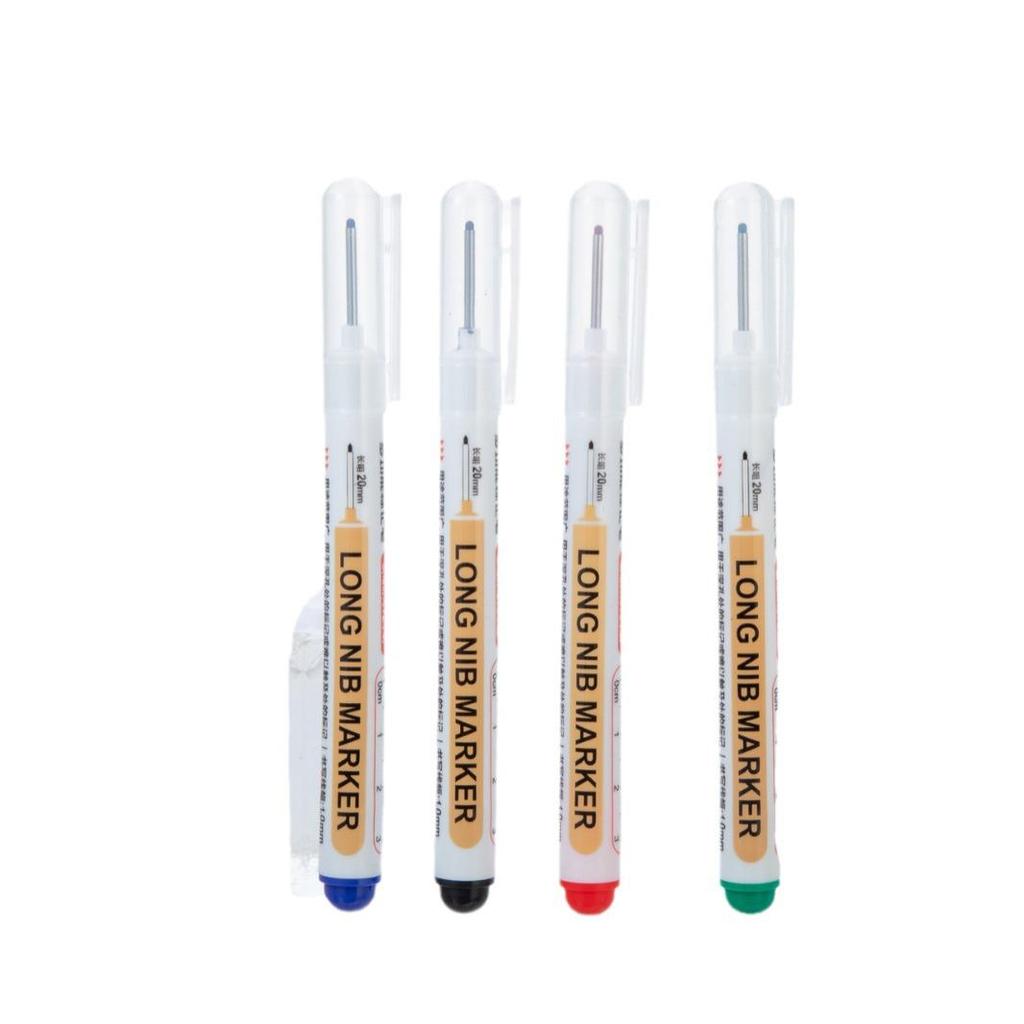 Long-Head Oily Marker for Woodworking and Logistics