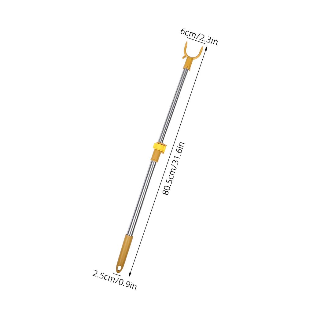 Adjustable Stainless Steel Closet Pole Telescopic Clothes Drying Rod Hanger Support Stick For Household Shelves Laundry