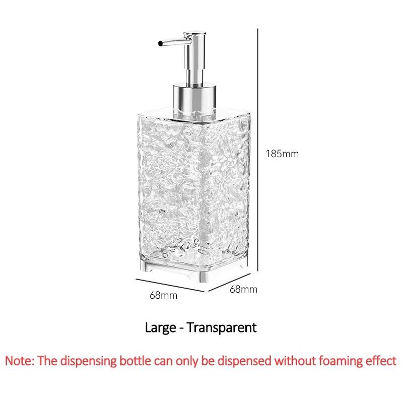 Travel Bottle Hotel Bathroom Bath Luxury Light Luxury Shampoo Shower Gel Hand Soap Foaming Press Bottle Plastic Bottle