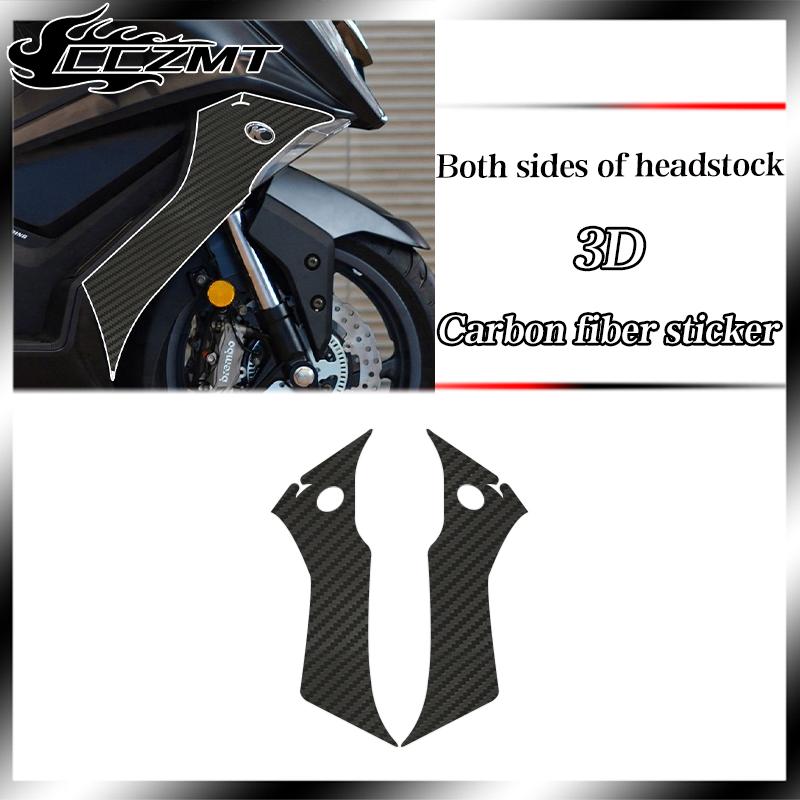 Voor KYMCO AK550 3D 2021 beschermfolie modificatie koolstofvezel printstickers hele auto print waterdicht en krasbestendig