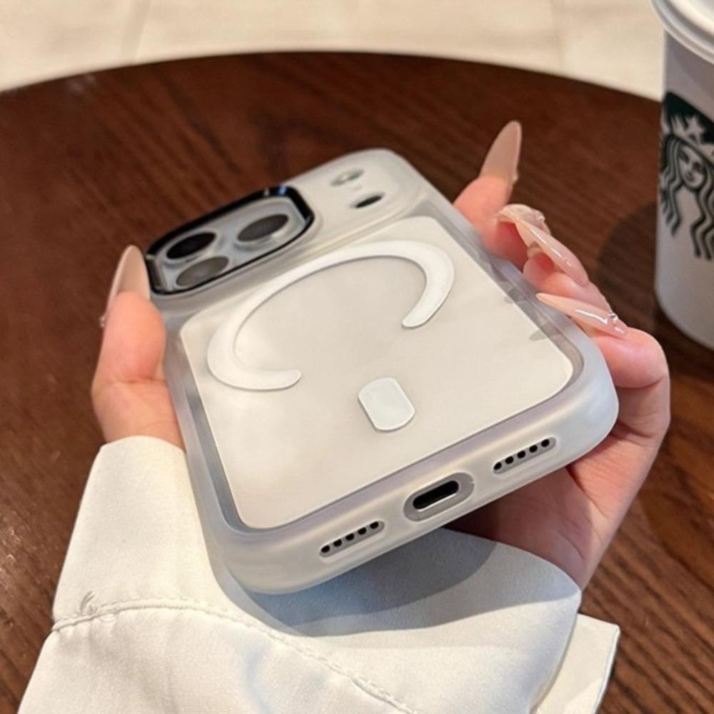 New Transparent Magnetic Phone Case for IPhone 17 Air 16 15 14 13 12 17 Pro Max Camera Metal Lens for Magsafe Shockproof Cover