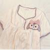 Pajamas Women'S Short-Sleeved Shorts Jade Cinnamon Dog Embroidered Bow Cute Girl Loose Loungewear Set