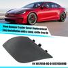 Jaronx Compatible with Tesla Model S/X Front Bumper Tow Hook Cover 2016-, Front Bumper Tow Eye Cover Trailer Hook Cap Replacement, for Tesla Model