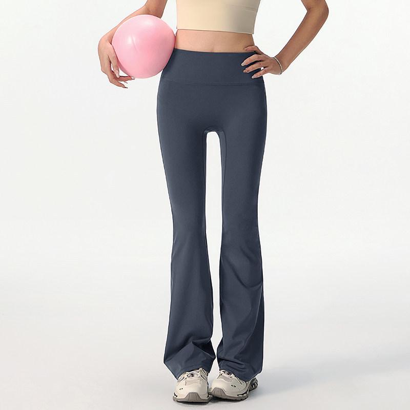 High-Waisted Flared Yoga Pants - Butt-Lifting, Camel Toe-Free, Perfect for Dance, Running, and Pilates.