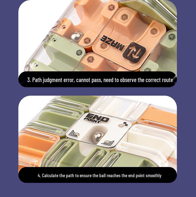 International Rolling Ball Maze Magic Cube: Third-Order Puzzle Toy for Children's Logic and Stress Relief.