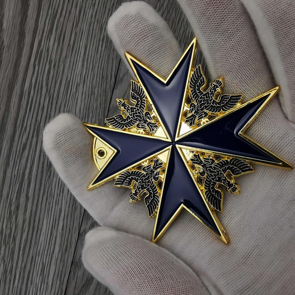 German Black Hawk Medal, Blue Knight Medal, Necklace Pendant, Enamel Commemorative Medal