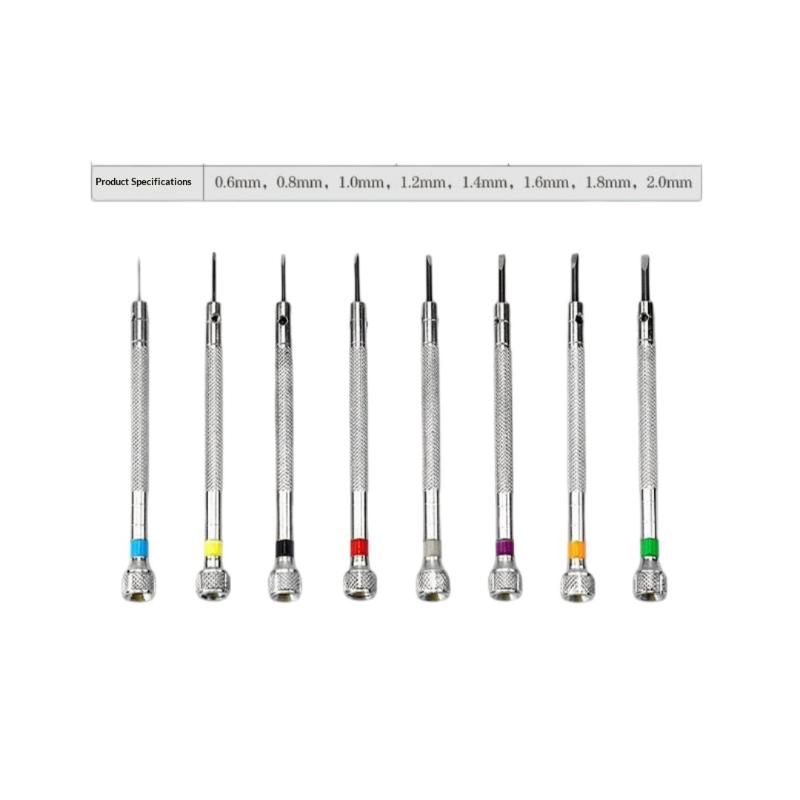 8Pcs Professional Watches Tools Watch Flat Small Screwdriver Set For Watch Repair Maintanance Precision Watchmaker Screwdriver