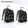 House Cat Rainbow Dj Kitty Backpack Hot Sale Daypack Large Capacity Children BookBag School Bag Shoulder Bags for Men Women