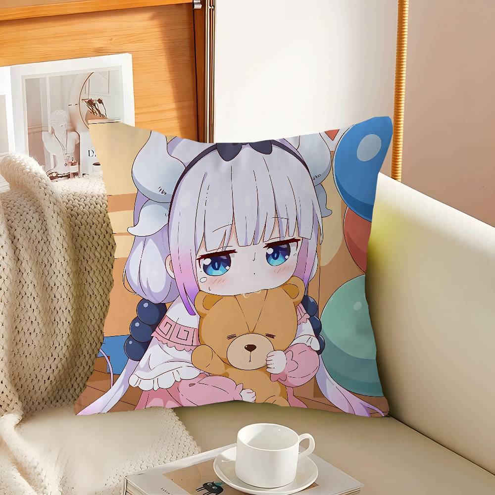 K-Kanna Kamui Cartoon Pillow Gift Home Office Decoration Pillow Bedroom Sofa Car Cushion CoverPillow Case