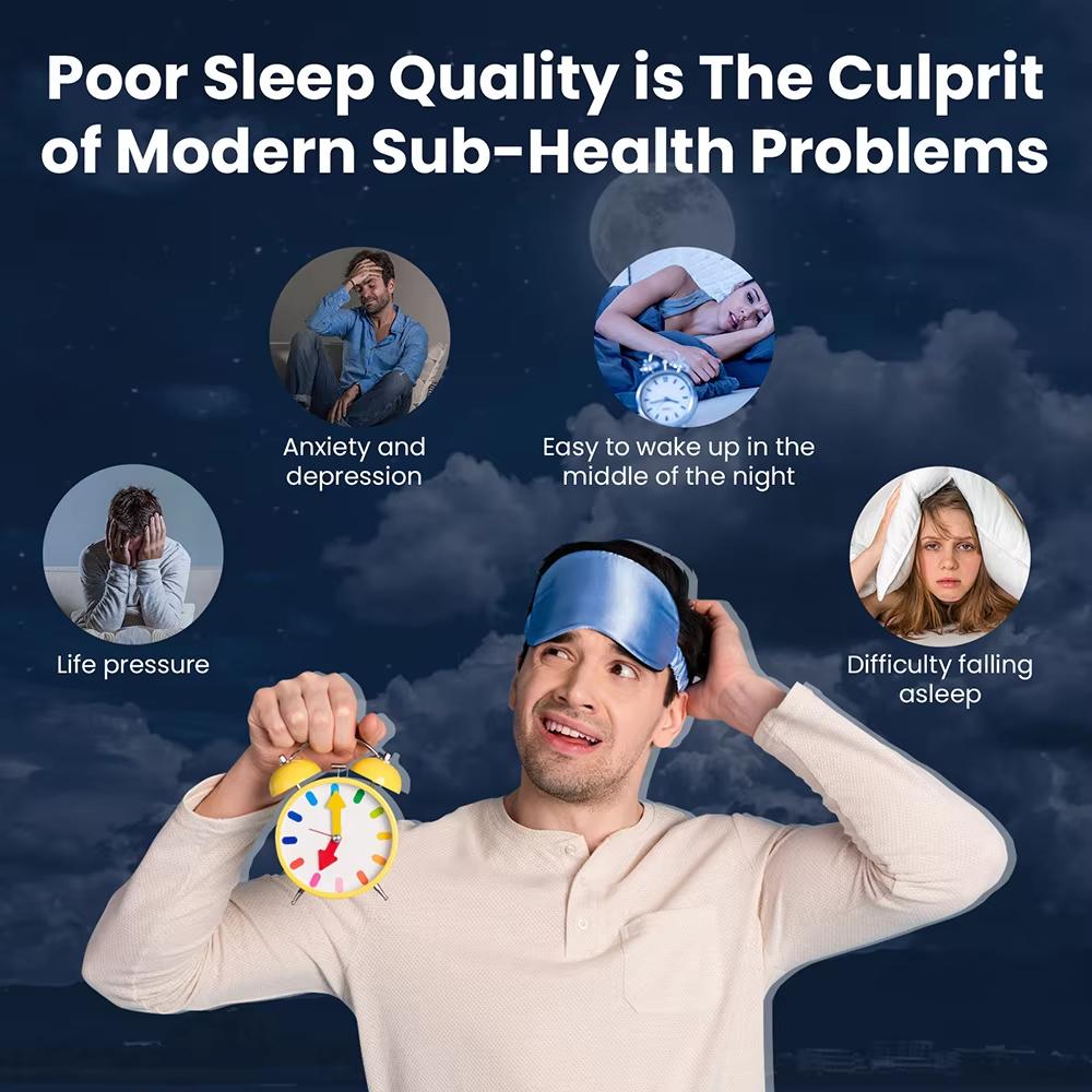 Intelligentes Handheld-Schlafmassagegerät - Tiefschlafhilfe, Gerät zur Linderung von Schlaflosigkeit und zur Stressreduzierung