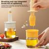 1 Peça Pincel de Óleo Pincel de Óleo para Panqueca Pincel Integrado com Pote de Óleo com Frasco Cozinha Doméstico à Prova de Poeira Ferramenta de Assar para Alta Temperatura