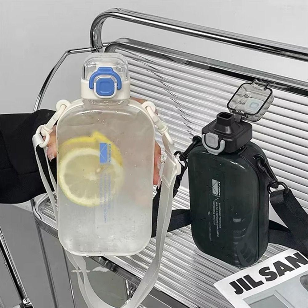 1Pcs 750ml Transparent Sports Bottle Portable Travel Canteen  Men Women Universal