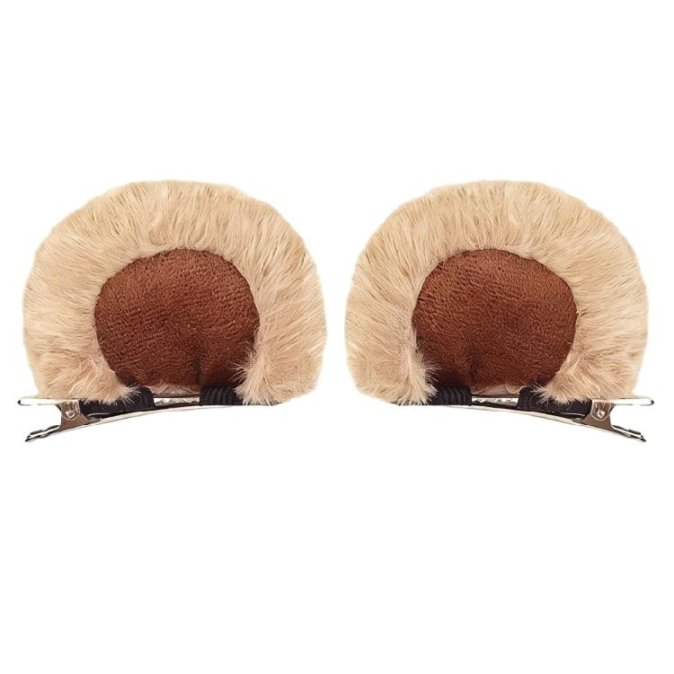 Realistic Bear Ear Hair Clip Furry Ear Barrette for Cosplay and Holiday Celebrations for Music Festivals Photo Props